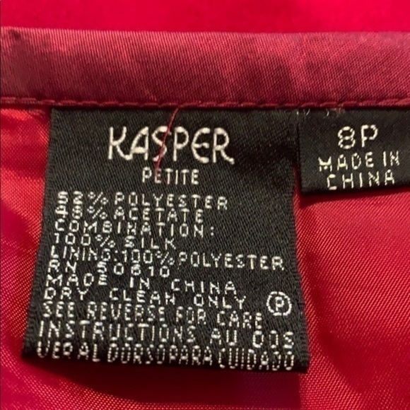 Kasper Red Skirt With Bow Detail - Picture 6 of 6